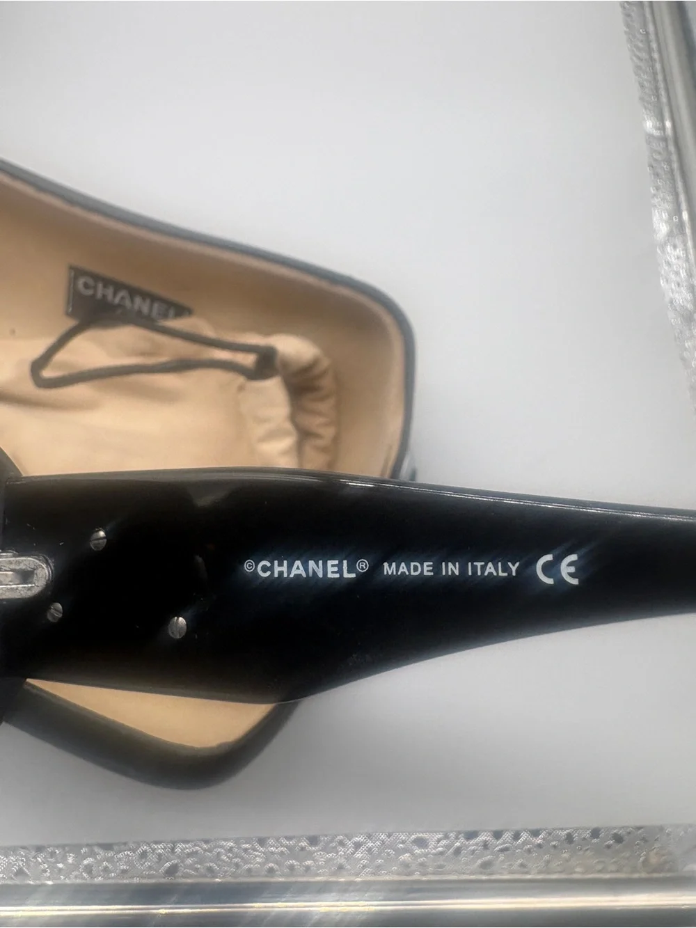 Chanel 5113 Camellia Tortoise Oversized Sunglasses With Case